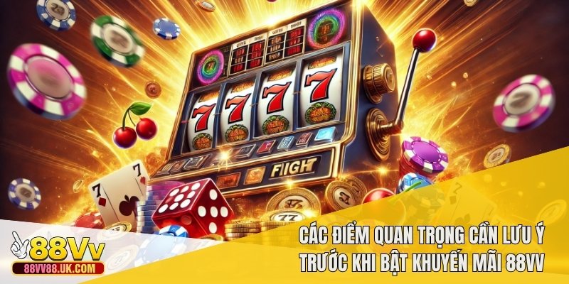 Các điểm quan trọng cần lưu ý trước khi bật khuyến mãi 88vv